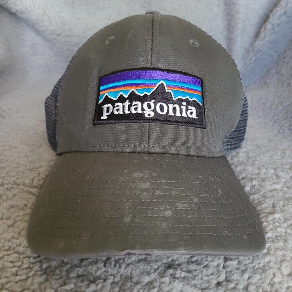 Patagonia Hat Cap Trucker Mesh Gray Snapback - Picture 1 of 10